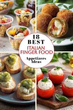 Explore authentic Italian finger foods and appetizers perfect for parties, weddings, or dinner gatherings. From Italian finger sandwiches to shot glass appetizers, discover ideas to elevate your menu. Dive into the full list and save this pin for your next event! Finger Foods Wedding, Appetizer Recipes Finger Foods, Finger Food Wedding, Glass Appetizers, Italian Wedding Foods, Shot Glass Appetizers, Italian Food Party, Italian Finger Foods, Italian Catering