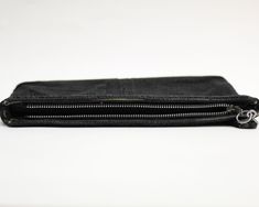 "This awesome vintage genuine Corde black corded evening clutch purse is solid black with metal zipper. It has a pocket for mirror inside and the outside cording creates a pattern with both a square and diagonal shapes. There are runs in the silk/felt lining and some wear on the corners, but otherwise it is in good condition. It measures 10\" long 5.5\" tall. E12613 If you are interested in purchasing more than one item from our shop, please inquire about reduced shipping rates. Also, please con Black Evening Coin Purse With Zipper Closure, Fort Knox, Credit Card Visa, Clutch Purse Evening, Evening Clutch, Metal Zipper, Clutch Purse, Solid Black, Evening Bags