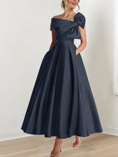 Elegant Tea Length Mother Of The Bride Dresses, Mother Of The Bride Dresses A Line Tea Length, Mothers Groom Dress Wedding, Mother Of The Bride Dress Winter, Black Tie Wedding Guest Dress Summer Formal, Modern Mother Of The Bride Dresses Summer Simple, Tea Length Mother Of Bride Dresses, V Neck Mother Of The Bride Dresses, Mother Of Groom Black Dresses