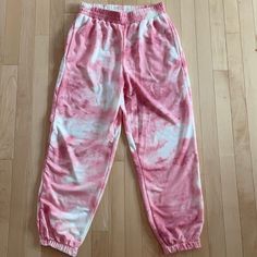 Brand New Tags Still Attached Tie Dye Pink Sweatpants Size Large Pink Tie Dye Sweatpants, Pink Sweatpants, Be Still, Pant Jumpsuit, Pink Ladies, Tie Dye, Sweatpants, Pants For Women, Dye