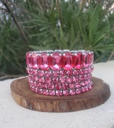 Pink bracelets Pink Bracelets, Tucson Az, Simply Lovely, Rhinestone Bracelet, Pink Rhinestones, Pink Bracelet, Tucson, Bracelet Set, Arm Band