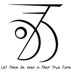 an image of the letter s in black and white with text that reads let them be seen in their true form