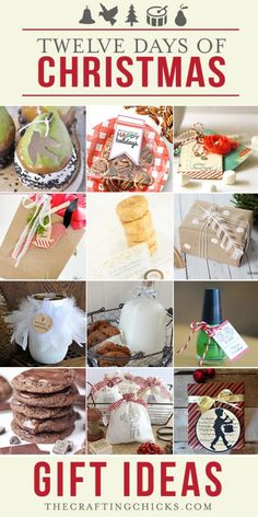 twelve days of christmas gift ideas from the crafting chicks blog on www thecraftingchicks com