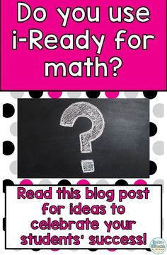 a poster with the words do you use i - ready for math?