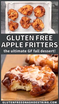 gluten free apple fritters with the ultimate gf fall dessert recipe