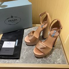 Size: 35-47 It comes with Dust box, Care manual, Tag, and Paper bag.Size Guide: Luxury Round Toe Heels For Shopping, Luxury Heels, Satin Sandals, Crystal Sandals, High Quality Shoes, Wholesale Shoes, Prada Shoes, Shoe Size Chart, Platform Sandals