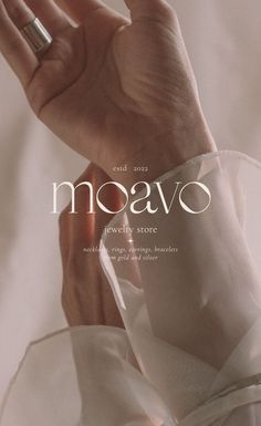 Moavo - jewelry logo Romantic Branding Design, Romantic Logo Design, Modern Fonts Minimalist, Brand Logos Aesthetic, Classy Logo Design, Modern Logotype Design, Jewelry Store Logo, Classy Branding, Romantic Logo