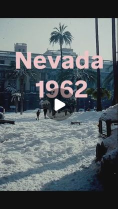 there is a video about the snow in nevada since it's gone to town