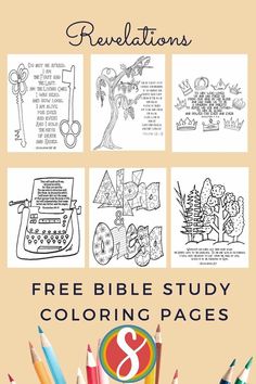 the bible study coloring pages with pencils and crayons