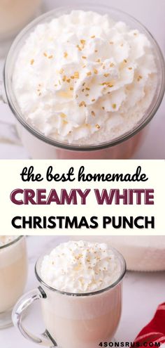 the best homemade creamy white christmas punch