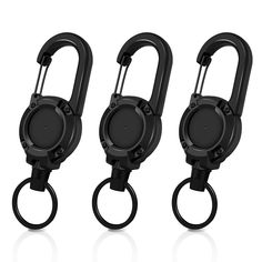 PRICES MAY VARY. Heavy Duty: Each retractable keyring comes with a 60 cm long, 1 mm think retractable wire rope, adopts durable wire rope and allows holding up weight of 250 g. Outstanding carrying capacity ensures your keys won't slip away Robust and Durable: With a carabiner made of reliable abs, a corrosion-resistant coating and a wide carabiner connected to metal clip, the stretchable key ring is break-resistant and lightweight, making it ideal for use as an outdoor tool Convenient: The retr Retractable Id Badge Holder, School Supply Labels, Id Badge Reels, Keychain Design, Outdoor Tools, Id Badge Holders, Badge Holder, Id Badge, Badge Holders