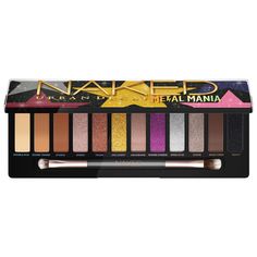 A long-wearing, metallic eyeshadow palette for bold eyeshadow looks that last up to 12 hours.Ingredient Callouts: It is cruelty-free.What Else You Need to Know: This palette includes 12 versatile eyeshadow colors, high-performance shades​, in four finishes. They give minimal eyeshadow fallout so your smokey eye stays on your eyes, not your cheeks. This palette comes with a dual-ended, vegan eyeshadow brush and a full-size built-in mirror perfect for applying looks on-the-go.This Palette Contains: - 12 x Eyeshadows in doublekick (cream beige, satin finish), sound tower (warm light brown, matte finish), studio (warm medium brown, matte finish), shred (champagne rose, metallic eyeshadow finish), thrash ( Metallic Eyeshadow Palette, Bold Eyeshadow, Neutral Eye Makeup, Silver Eyeshadow, Urban Decay Cosmetics, Urban Decay Eyeshadow, Metallic Eyeshadow, Gold Eyeshadow