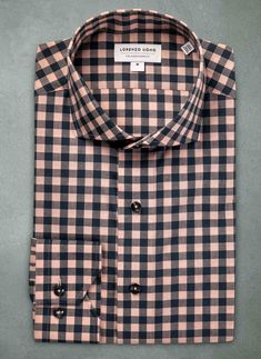 The Alexander in Antique Pink Check Shirt is reminiscent of the colors of the trompe-l’oeil facades of Portofino. Pair with denims or khakis for a relaxed, understated look. Gorgeous under a navy blazer. Paired with the periwinkle-colored buttons, this shirt exudes refined and understated elegance. Can be dressed up under a blazer or worn untucked, for a more casual, after-hours look. The Alexander is the trimmest of all our fits, calibrated to accentuate a lean, athletic body type. • Trimmest F Pink Check Shirt, Turtleneck Hoodie, Athletic Body Type, Perfect White Shirt, Athletic Body, Grey Tie, Hoodie Cardigan, Business Casual Dresses, Antique Pink