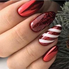 Christmas Gel Nails, Almond Acrylic Nails, Cute Gel Nails, Thanksgiving Nails, Neutral Nails, Xmas Nails, Fabulous Nails, Cute Acrylic Nails, Holiday Nails