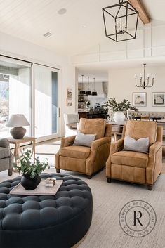 the living room is clean and ready for guests to come home with their new furniture