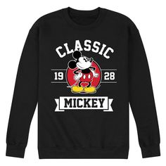 You will love the comfy and casual style of this Disney's Mickey Mouse Men's Classic 1928 Fleece Sweatshirt. © Disney You will love the comfy and casual style of this Disney's Mickey Mouse Men's Classic 1928 Fleece Sweatshirt. © Disney FEATURES Crewneck Long sleeveFABRIC & CARE Cotton, polyester Machine wash Imported Size: XL. Color: Black. Gender: male. Age Group: adult. Pattern: Graphic. The Comfy, Fleece Sweatshirt, Pattern Graphic, Disney Mickey Mouse, Disney Mickey, Casual Style, Age Group, Crew Neck Sweatshirt, Tops & Tees