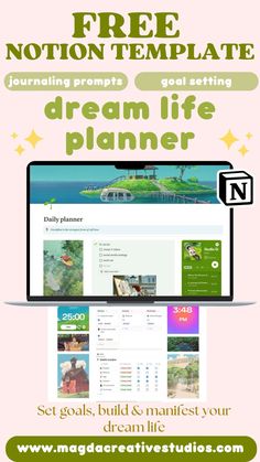 free notion templates New Year Planner, Study Planner Free, Free Notion Templates, Finance Template, Student Dashboard, Templates Aesthetic, Free Daily Planner, Aesthetic Notion, Year Goals