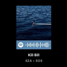 a man riding on top of a surfboard in the ocean next to sound waves