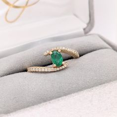 This beautiful classic ring features a Zambian emerald in solid 14k yellow gold. A fancy ring design perfect for an eye-catching engagement or anniversary. This ring also makes a beautiful birthstone ring for your loved ones. This ring is made with solid 14K Gold and naturally Earth-mined SI / G-H diamonds. As listed, this ring is ready to ship. If you're interested in purchasing this setting with a different center stone please message us! 14k Gold Emerald Ring With Brilliant Cut For Promise, Yellow Gold Emerald Ring With Center Stone For Promise, Fine Jewelry Diamond Emerald Promise Ring, Elegant Yellow Gold Emerald Promise Ring, Fine Jewelry 14k Gold Emerald Ring With Center Stone, 14k Gold Emerald Ring With Prong Setting For Promise, Fine Jewelry Emerald Promise Ring With Center Stone, Fine Jewelry Emerald Ring With Center Stone For Promise, Fine Jewelry Brilliant Cut Emerald Ring For Promise