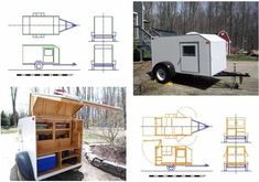 some drawings and plans for a tiny house in the middle of nowhere, including an outhouse