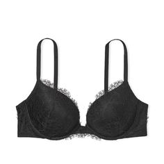 Brand New With Tags! Size 32a, Black Retail $60 Black Lace Bra, New Bra, Rose Lace, Everyday Bra, Demi Bra, Black Bra, Victoria Secret Bras, Plunge Bra, Workwear Dress