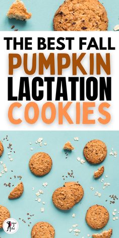 The best easy and healthy oatmeal pumpkin lactation cookies to increase breastmilk supply, the perfect taste of fall! This is the best actually healthy pumpkin spiced lactation cookie recipe on Pinterest by far! It's gluten free and added sugar free. You will love them! Healthy Pumpkin Cookies, Cookies With Oatmeal, Cookies For Fall, Pumpkin Cookies Healthy, Oatmeal Pumpkin, Lactation Cookies Recipe, Boost Milk Supply, Pumpkin Oatmeal Cookies