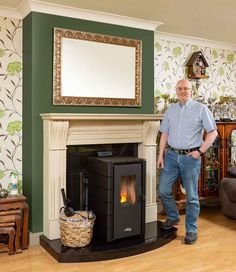 David Kane from Westmeath had the Stanley SOLIS K50 Pellet stove installed around 5 months ago. ‘We had a solid fuel stove before and we wanted to get away from burning coal and logs and do out bit to help the environment. Pellets are also a lot cheaper than buying coal. ’ Stanley Stove, Burning Coal, Solid Fuel Stove, Wood Stove Cooking, Help The Environment, 5 Months, Future House