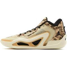 Men's Jordan Tatum 1 Fossil/Black-Sesame Size: 11.5.  Color: Brown.  Gender: male.  Age Group: adult. Jordan 1 Low White, Jordan 6 Rings, Top Basketball Shoes, Womens Air Jordans, Mid Top Sneakers, Black Sesame, Air Jordan 6, Jordan 1 High, University Blue