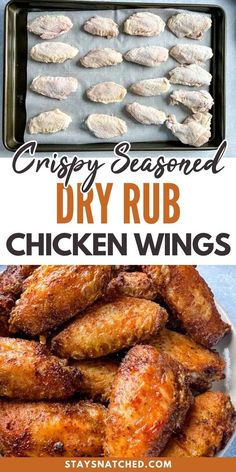 crispy seasoned dry rub chicken wings are an easy and delicious appetizer to serve on the grill