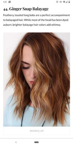 Wanda Hair, Hair Natural Highlights, Balayage Auburn, Hair Color Copper, Auburn Balayage, Hair Tricks, Copper Balayage, Bronze Hair, Blond Balayage