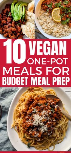 the top ten vegan meals for budget meal prep