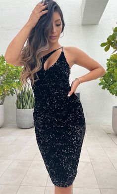 Here's a fabulous short black sequin party dress that is as dazzling as it is figure flattering. Dubbed Venice, this one-shoulder little black dress is fully sequined from the unique cut-out bodice to the hem of the hip-skimming skirt. The short black cocktail dress has an asymmetrical neckline and a tight skirt that ends at knee length for a stylish look at homecoming, fancy dinner parties, and other semi-formal events. Offered in misses and extended sizes, this one-shoulder short black sequin Short Black Cocktail Dress, Prom Dresses 2023, 2023 Prom, Bachelorette Party Dress, Rehearsal Dinner Dresses, Short Prom Dresses, Sequin Party, Sequin Midi Dress, Exotic Fashion