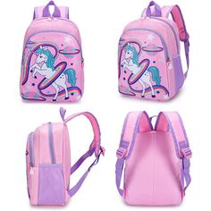 Description Unicorn Backpacks for Girls Our Kids Backpack Collection has been designed with the unique characteristics of children in mind.These attractive backpacks delight children who love unicorns. They come in 4 distinct colors: Red, Pink, Green, and Purple.High-quality materials are used to further enhance the backpacks’ visual appeal. Main Material: Denim Dimensions: 24 x 30 x 12 cm; 9.4" x 11.8" x 4.7" Gender: Girls Age range: 3-12 years Weight: 0.2 Kg Waterproof Note: The dimensions are Cute Unicorn Print Backpack For Back To School, Pink Unicorn Print Backpack For Back To School, Multicolor Unicorn Print Bag For Back To School, Multicolor Unicorn Print Bag For Students, Back To School Unicorn Print Backpack, Cute School Backpack With Unicorn Print, Pink Unicorn Print School Bags, Student Backpack With Unicorn Print, Unicorn Print Standard Backpack For Travel