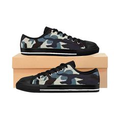 Men's Sneakers Black Camo