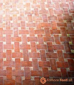 an image of a brick floor that looks like it is made out of bricks