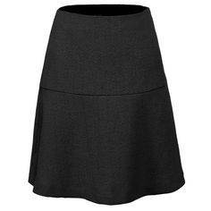 This minimalist short skirt features an adjusted cut on the hips and a flared yoke down to the hem. To wear with the associated jacket: an ensemble that is suitable for professional or semi-formal occasions, for a polished look and a refined style. Main material: 55% Polyester, 45% Wool. Lining: 95% Polyester, 5% Elastane.  Washing temperature 30° maximum in delicate cycle. Low ironing temperature / bleaching prohibited. Do not tumble dry. Skirt With Yoke, Yoke Skirt, Office Skirts, Medium Skirt, Fashion Technology, Panel Skirt, Office Skirt, Paneled Skirt, Technology Fashion