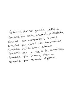 a handwritten note with the words granas por tu grana unintita