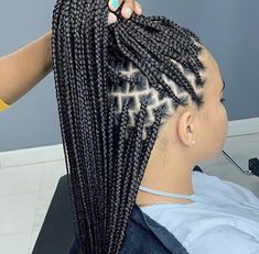 African Hair Braiding Styles, Box Braid, Hair Done, Engagement Parties, Braids With Curls, Girls Hairstyles Braids