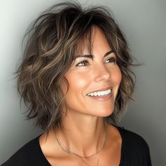 8 Blunt Cut Shag with Jagged Ends Shag Bob Wavy Hair, Medium To Short Layered Haircuts, Chin Length Choppy Hair, Judi Dench Haircut, Sally Hershberger Shag, Shaggy Bob Without Bangs, Choppy Ends Haircut, How To Blow Dry A Shag Haircut, Women's Shag Haircut