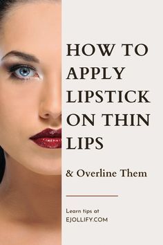 Fashion Text, Lipstick Tips, Beauty Lips, Tattoos Men, How To Apply Lipstick, How To Apply Mascara, Lip Cream