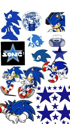 sonic the hedgehog stickers and decals