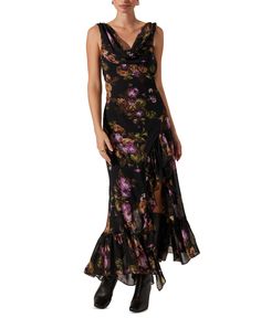 in stock Fall Faves, Astr The Label, Purple Floral, The Label, Fall Outfits, Sleeveless Dress, Pick Up, Black Dress, In Store