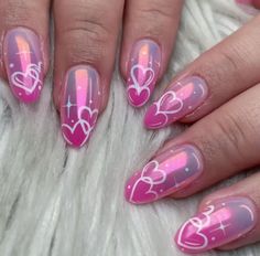 Valentines day nails designs and nail art trends from short to long acrylic. Explore cute and simple valentines nail ideas in red and pink. Pink Heart Nail Art, Cute Pink Gel Nails, Nail Simple Designs, Simple Cute Nail Designs, Anniversary Nails Ideas, Pink Nail Designs Short, Gel Nails Design Ideas, Valentines Nail Ideas, Valentines Day Nails Designs