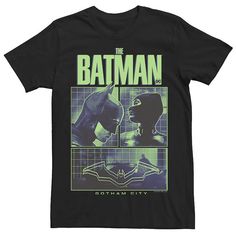 the batman movie poster on a black t - shirt