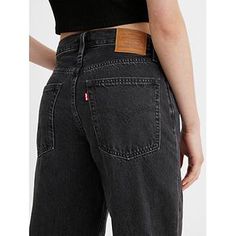 Baggy Dad Women's Jeans - Black | Levi's® US Levi Black Jeans, Black Levi Jeans Outfits, Levi Jeans Outfit, Levis Black Jeans, Black Levi Jeans, Volleyball Pictures, Black Levis, Cute Fits, Jeans Black