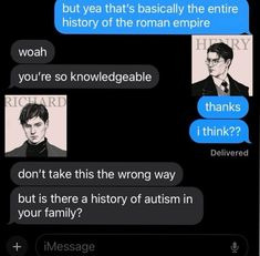 two texts from harry potter, one with an image of the same person