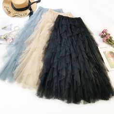 Long Boho High Waist Skirt Price: 63.00 & FREE Shipping #dreamcatcherowl #nativeamericanwomen#bohowedding #gypsystyle #spiritualguidance #meditationinmotion Tulle Skirt Women, Long Pink Skirt, Maxi Skirt Spring, Tulle Skirt Bridesmaid, Bridesmaid Tulle, High Waist Pleated Skirt, Tule Rok, Gonna In Tulle, Tiered Tulle Skirt