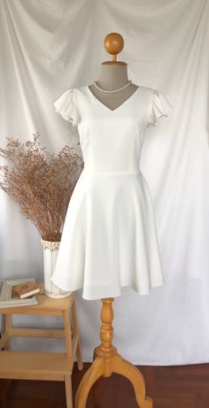 Excited to share this item from my #etsy shop: White party wedding dress can do floor length white vintage sundress bridesmaids dress summer bachelorette bridal dress capsule wardrobe Cheap White Dresses For School, Affordable White Fitted Shirt Dress, Cheap White Knee-length Sleeveless Dress, Cheap White Dresses For Cheerleading, Cheap Fun White Dresses, Cheap White Sleeveless Party Dress, Cheap White Dresses With Pockets, Cheap Sweet White Dress, Cheap White Solid Color Dresses