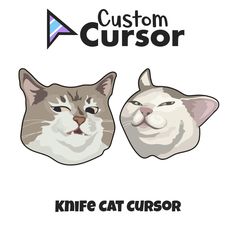 two cats are shown with the caption's name and description below them, which reads custom cussonr