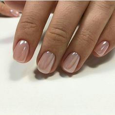 Natural Metallic Nails, Neutral Metallic Nails, Short Glazed Nails, Spring Powder Dipped Nails, Moh Nails, Short Pearl Nails, Nude Spring Nails, Timeless Nails, Glazed Nails